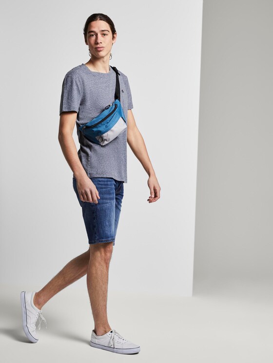 T-Shirt aus Melange Stoff - Männer - Agate Stone Blue Melange T-Shirt aus Melange Stoff - Männer - Agate Stone Blue Melange - 3 - TOM TAILOR Denim
