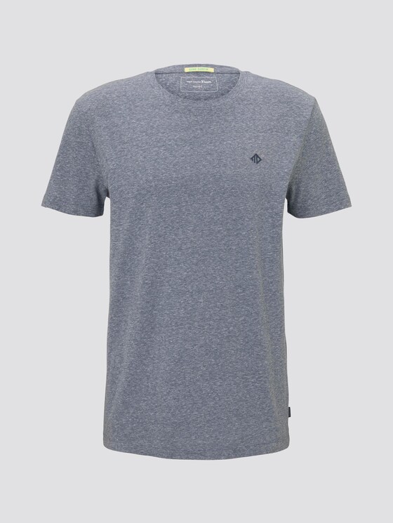 T-Shirt aus Melange Stoff - Männer - Agate Stone Blue Melange T-Shirt aus Melange Stoff - Männer - Agate Stone Blue Melange - 7 - TOM TAILOR Denim