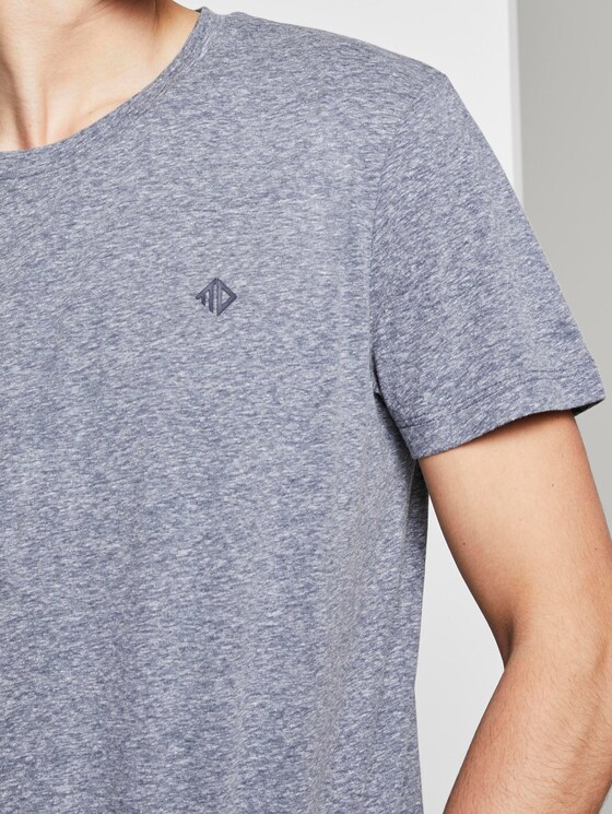 T-Shirt aus Melange Stoff - Männer - Agate Stone Blue Melange T-Shirt aus Melange Stoff - Männer - Agate Stone Blue Melange - 9 - TOM TAILOR Denim