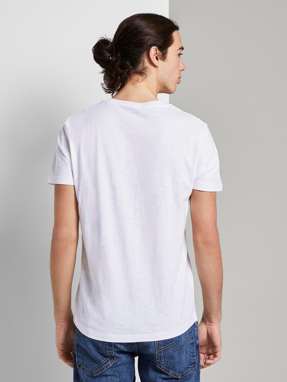 T-Shirt mit Print - Männer - White T-Shirt mit Print - Männer - White - 2 - TOM TAILOR Denim