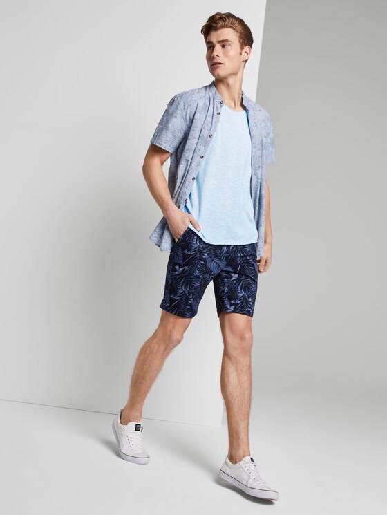 Striped T-shirt - Men - soft sky blue yarn dye stripe Striped T-shirt - Men - soft sky blue yarn dye stripe - 3 - TOM TAILOR Denim