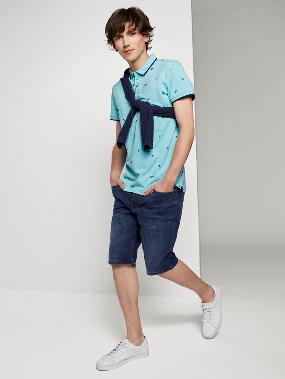 Gemustertes Poloshirt - Männer - blue navy small surfer print Gemustertes Poloshirt - Männer - blue navy small surfer print - 3 - TOM TAILOR Denim