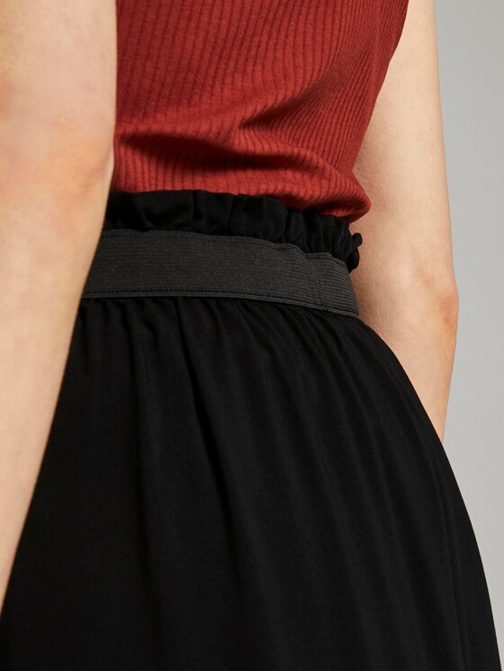 flared maxi skirt with an elastic waistband - Women - Deep Black flared maxi skirt with an elastic waistband - Women - Deep Black - 10 - TOM TAILOR Denim