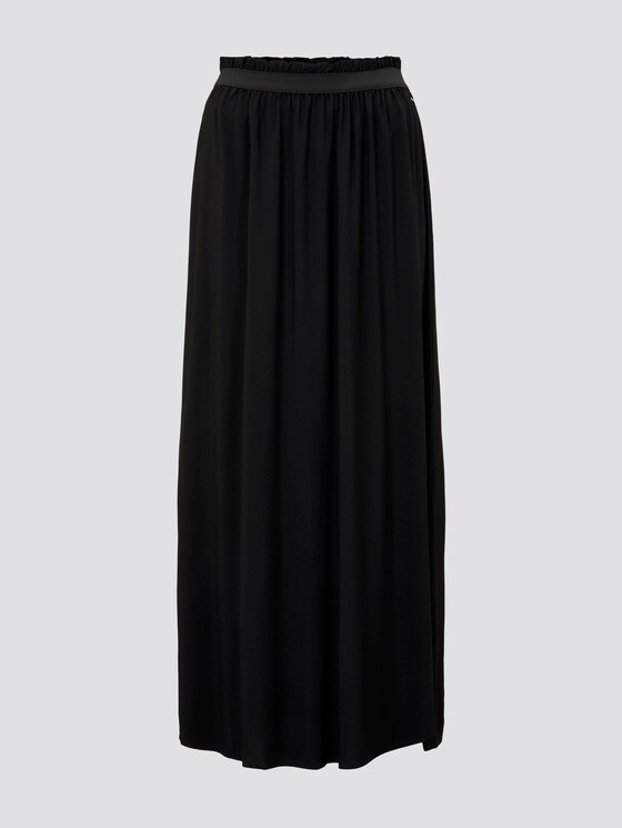 flared maxi skirt with an elastic waistband - Women - Deep Black flared maxi skirt with an elastic waistband - Women - Deep Black - 7 - TOM TAILOR Denim
