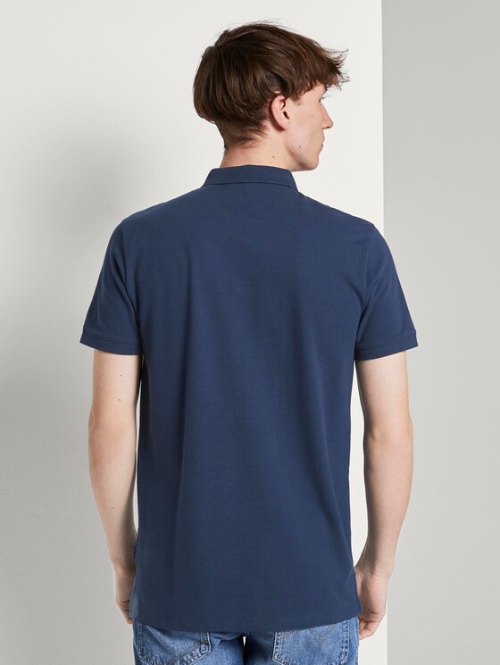Polo shirt with a print - Men - Agate Stone Blue Polo shirt with a print - Men - Agate Stone Blue - 2 - TOM TAILOR Denim