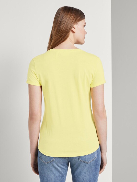 Love-Print T-Shirt mit Bio-Baumwolle - Frauen - daffodil yellow Love-Print T-Shirt mit Bio-Baumwolle - Frauen - daffodil yellow - 2 - TOM TAILOR Denim