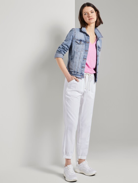 denim jogging bottoms
