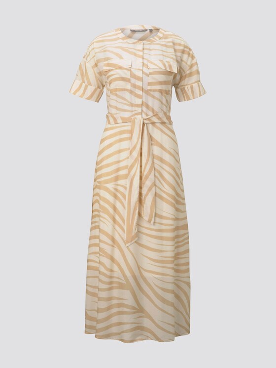 Maxikleid im Zebra-Muster - Frauen - ecru zebra design Maxikleid im Zebra-Muster - Frauen - ecru zebra design - 7 - Mine to five