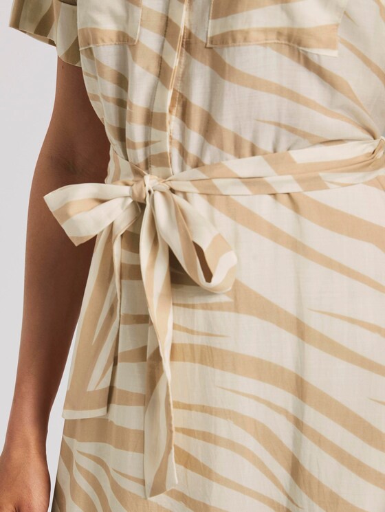 Maxikleid im Zebra-Muster - Frauen - ecru zebra design Maxikleid im Zebra-Muster - Frauen - ecru zebra design - 9 - Mine to five