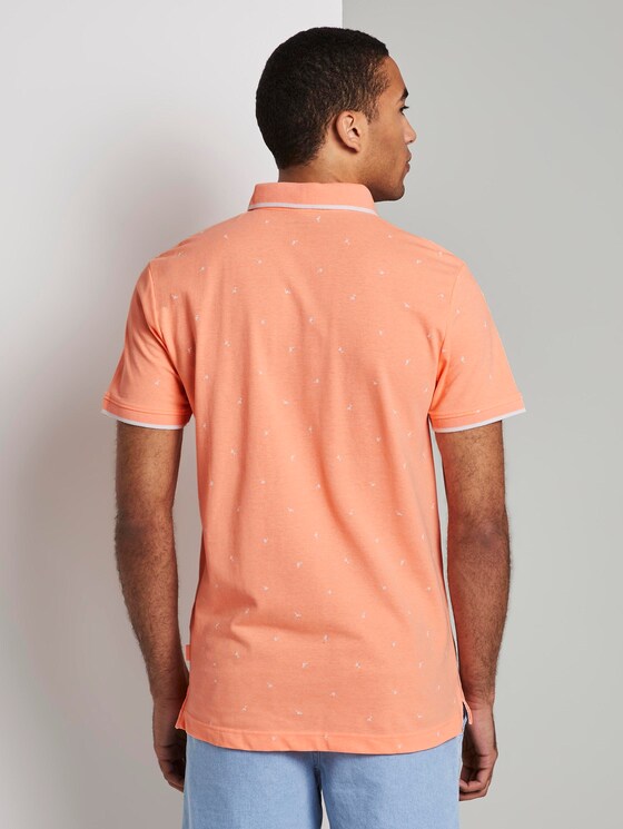 Poloshirt mit Allover-Print - Männer - orange mini vacation print Poloshirt mit Allover-Print - Männer - orange mini vacation print - 2 - TOM TAILOR Denim