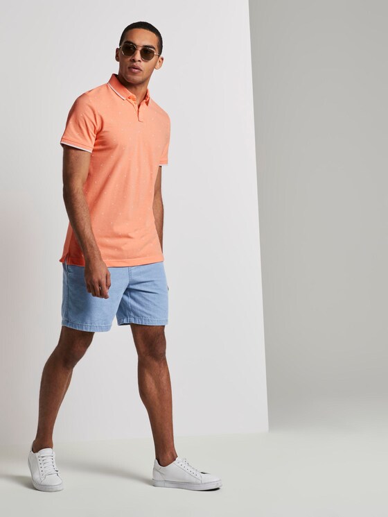 Poloshirt mit Allover-Print - Männer - orange mini vacation print Poloshirt mit Allover-Print - Männer - orange mini vacation print - 3 - TOM TAILOR Denim