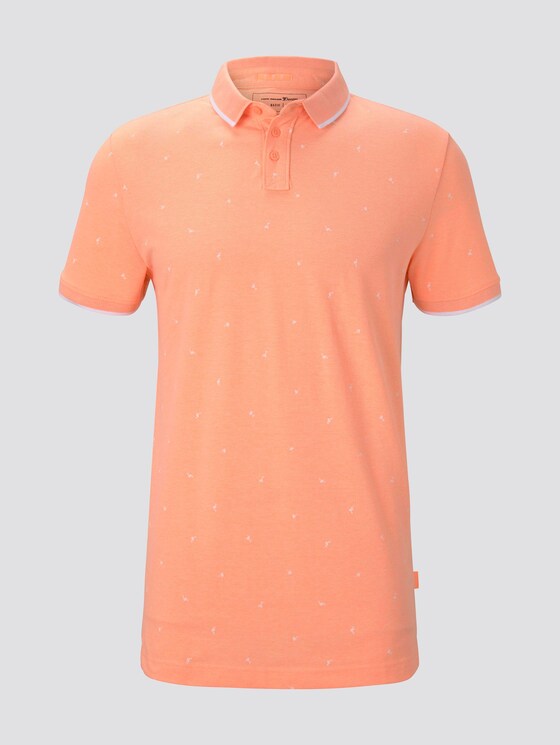 Poloshirt mit Allover-Print - Männer - orange mini vacation print Poloshirt mit Allover-Print - Männer - orange mini vacation print - 7 - TOM TAILOR Denim