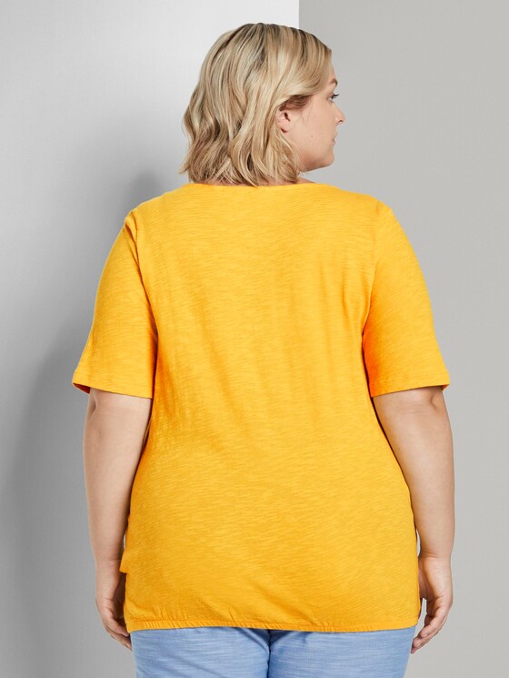 T-Shirt mit elastischem Bündchen - Frauen - deep golden yellow T-Shirt mit elastischem Bündchen - Frauen - deep golden yellow - 2 - My True Me