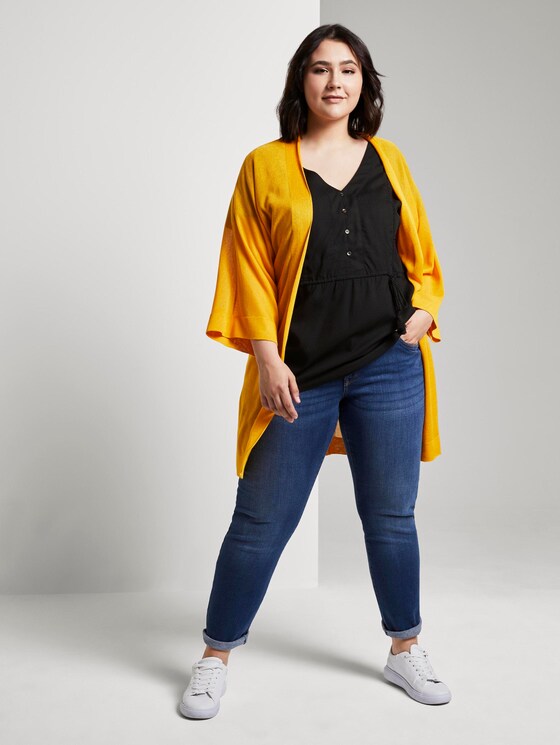 Fließende Bluse mit Quasten-Details - Frauen - Deep Black Fließende Bluse mit Quasten-Details - Frauen - Deep Black - 3 - My True Me