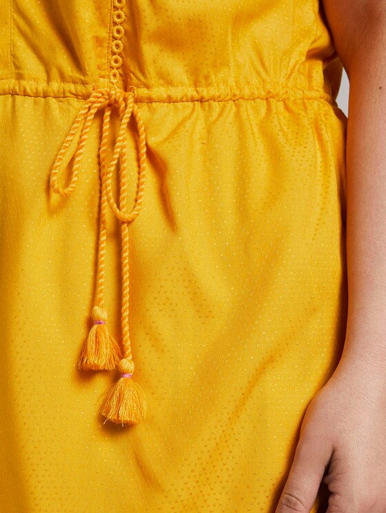 Flowing blouse with tassel details - Women - deep golden yellow Flowing blouse with tassel details - Women - deep golden yellow - 10 - My True Me