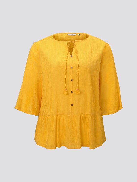 Sommerliche Tunika mit Quasten-Details - Frauen - deep golden yellow Sommerliche Tunika mit Quasten-Details - Frauen - deep golden yellow - 7 - My True Me
