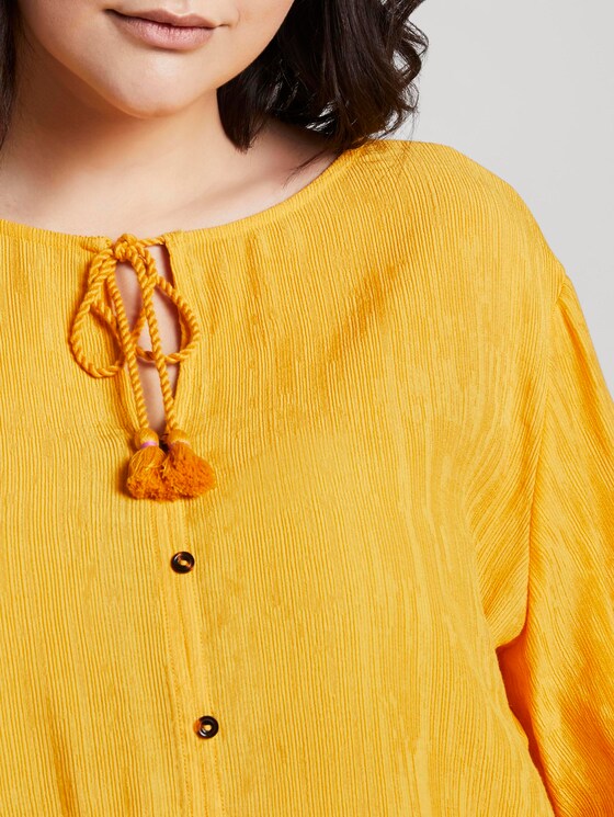 Sommerliche Tunika mit Quasten-Details - Frauen - deep golden yellow Sommerliche Tunika mit Quasten-Details - Frauen - deep golden yellow - 9 - My True Me