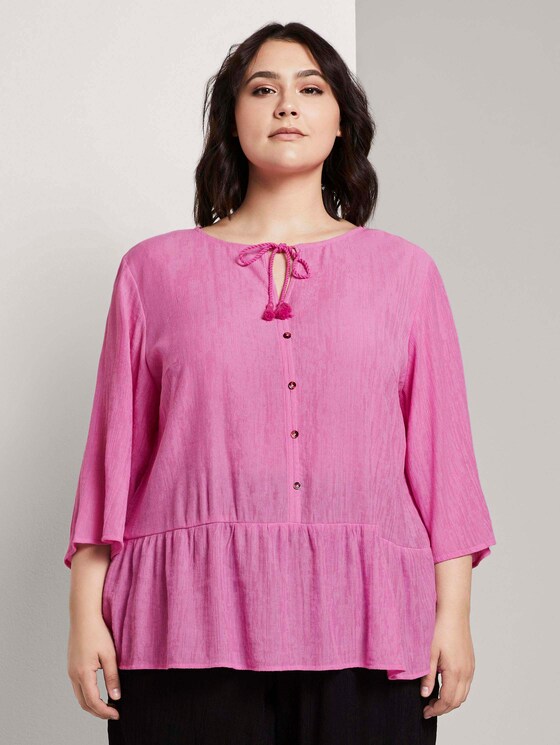 Sommerliche Tunika mit Quasten-Details - Frauen - dusty orchid Sommerliche Tunika mit Quasten-Details - Frauen - dusty orchid - 1 - My True Me