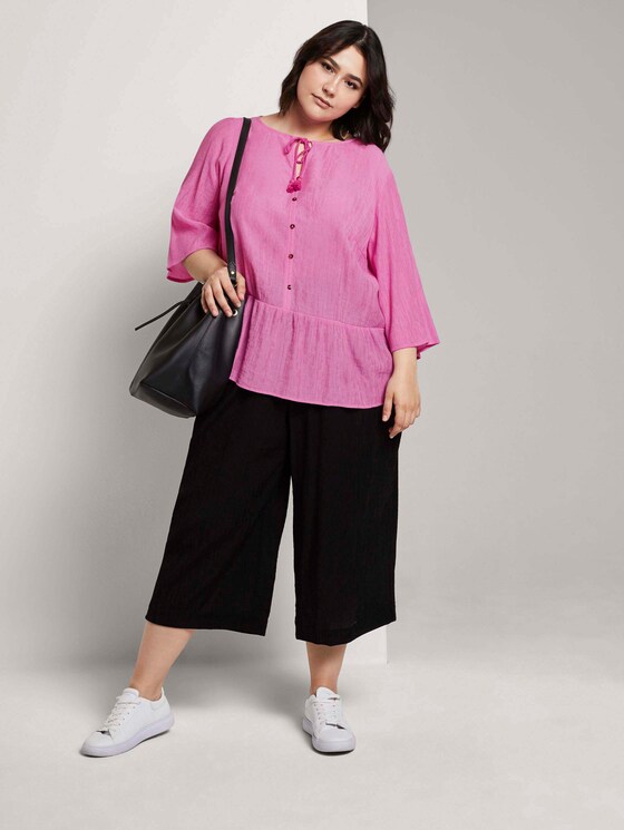Sommerliche Tunika mit Quasten-Details - Frauen - dusty orchid Sommerliche Tunika mit Quasten-Details - Frauen - dusty orchid - 3 - My True Me