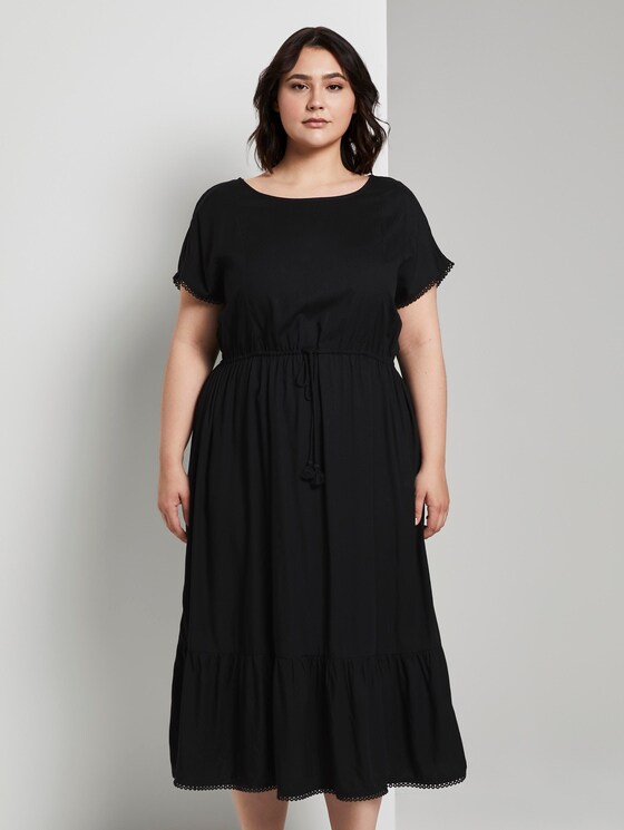 Sommerliches Kleid mit Häkel-Details - Frauen - Deep Black Sommerliches Kleid mit Häkel-Details - Frauen - Deep Black - 1 - My True Me