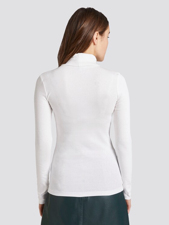 hemd met lange mouwen en nektrui - Vrouwen - Off White hemd met lange mouwen en nektrui - Vrouwen - Off White - 2 - TOM TAILOR Denim