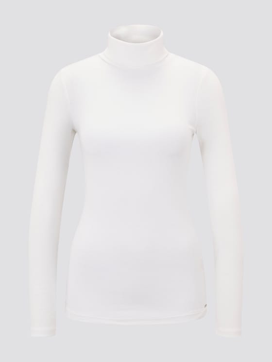 hemd met lange mouwen en nektrui - Vrouwen - Off White hemd met lange mouwen en nektrui - Vrouwen - Off White - 7 - TOM TAILOR Denim