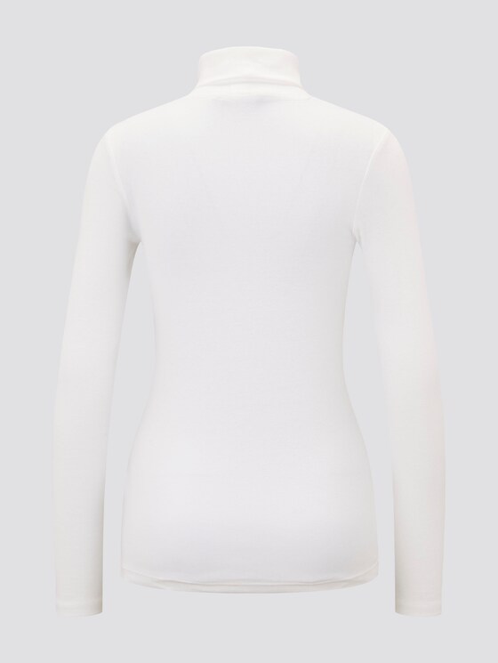 hemd met lange mouwen en nektrui - Vrouwen - Off White hemd met lange mouwen en nektrui - Vrouwen - Off White - 8 - TOM TAILOR Denim