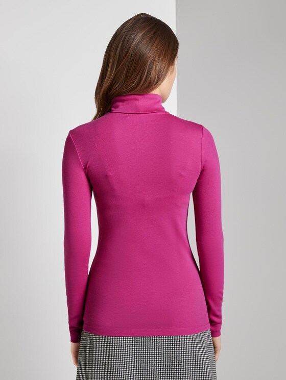 hemd met lange mouwen en nektrui - Vrouwen - Rose Violet hemd met lange mouwen en nektrui - Vrouwen - Rose Violet - 2 - TOM TAILOR Denim