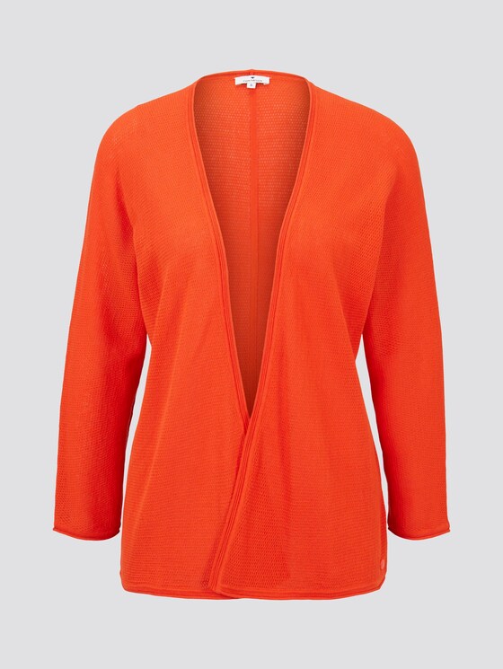 Cardigan im Loose Fit - Frauen - strong flame orange Cardigan im Loose Fit - Frauen - strong flame orange - 7 - TOM TAILOR
