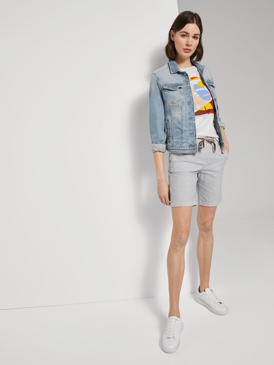 T-shirt with artwork - Women - Dove White T-shirt with artwork - Women - Dove White - 3 - TOM TAILOR