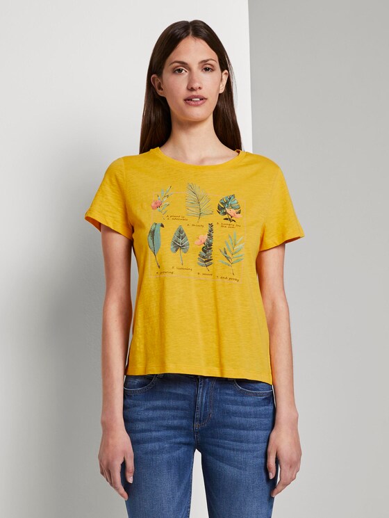 T-Shirt mit Collagen-Print - Frauen - Sunflower T-Shirt mit Collagen-Print - Frauen - Sunflower - 1 - TOM TAILOR