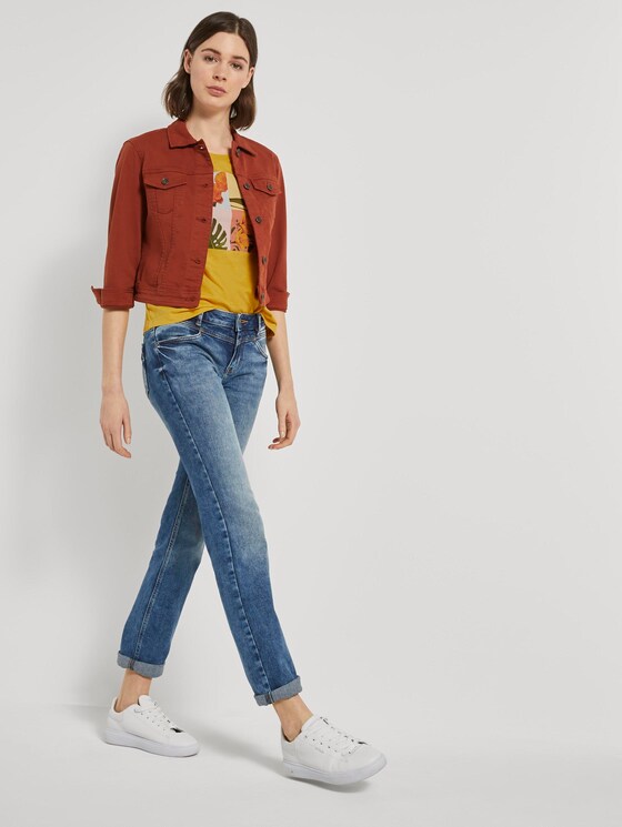 T-Shirt with a collage print - Women - deep golden yellow T-Shirt with a collage print - Women - deep golden yellow - 3 - TOM TAILOR