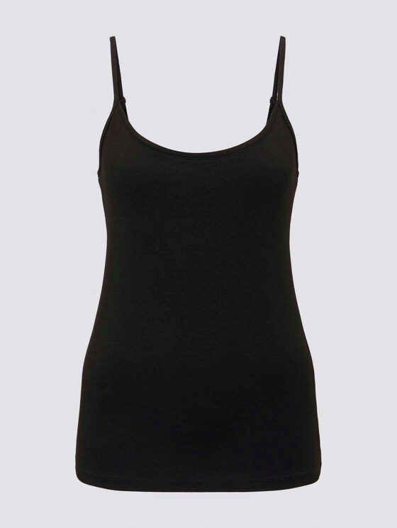 Basic Top mit Spaghettiträgern - Frauen - Deep Black Basic Top mit Spaghettiträgern - Frauen - Deep Black - 7 - TOM TAILOR
