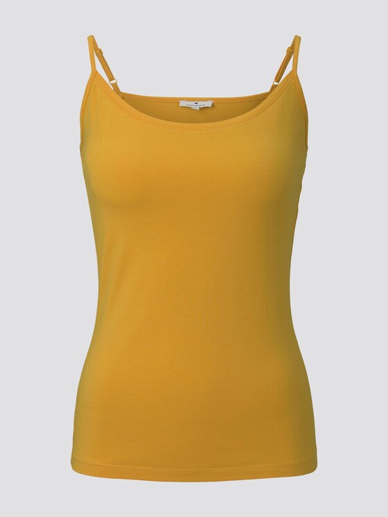 Basic Top mit Spaghettiträgern - Frauen - deep golden yellow Basic Top mit Spaghettiträgern - Frauen - deep golden yellow - 7 - TOM TAILOR