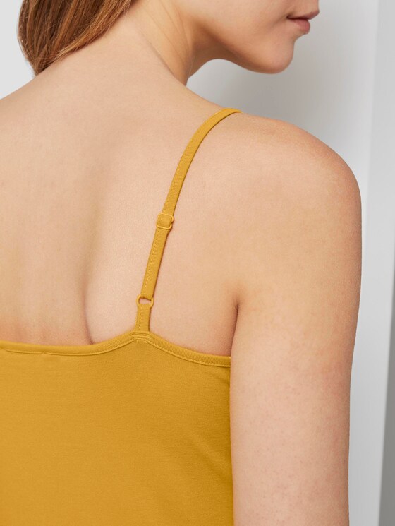 Basic Top mit Spaghettiträgern - Frauen - deep golden yellow Basic Top mit Spaghettiträgern - Frauen - deep golden yellow - 9 - TOM TAILOR