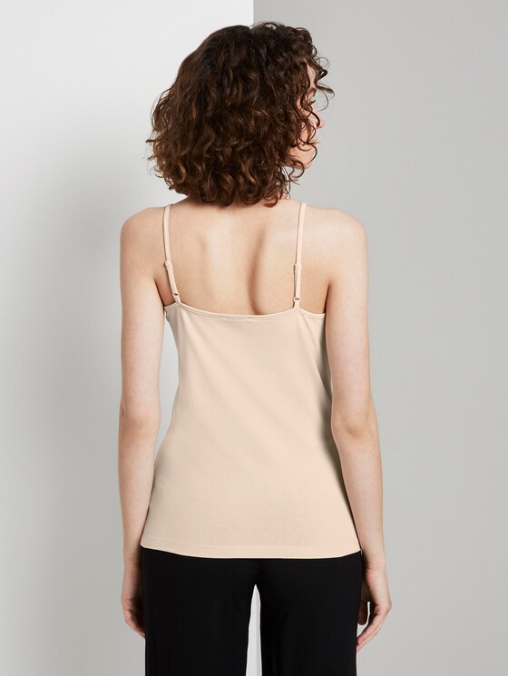 Basic Top mit Spaghettiträgern - Frauen - soft vanilla Basic Top mit Spaghettiträgern - Frauen - soft vanilla - 2 - TOM TAILOR