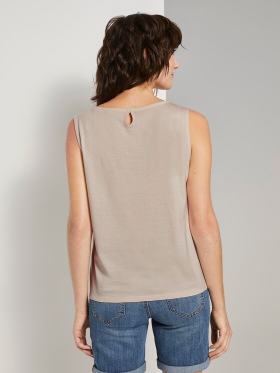 Top mit Knotendetail - Frauen - soft vanilla Top mit Knotendetail - Frauen - soft vanilla - 2 - TOM TAILOR