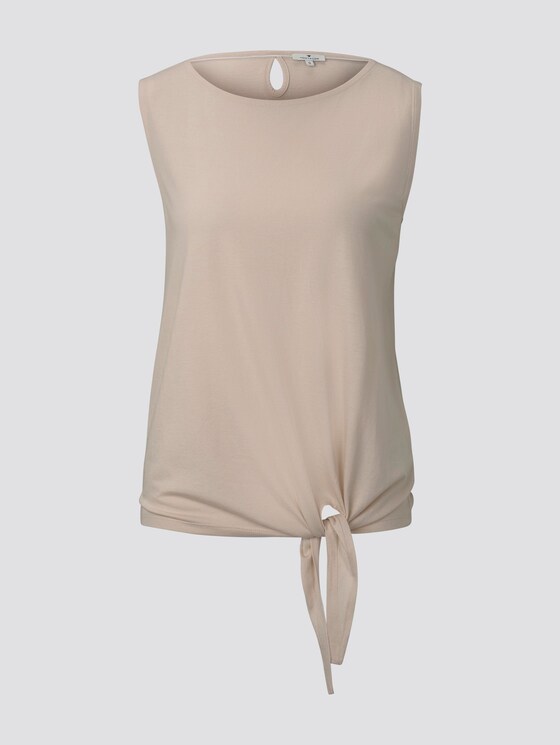 Top mit Knotendetail - Frauen - soft vanilla Top mit Knotendetail - Frauen - soft vanilla - 7 - TOM TAILOR
