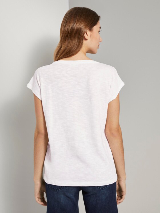 T-shirt with placed artwork - Women - Whisper White T-shirt with placed artwork - Women - Whisper White - 2 - TOM TAILOR