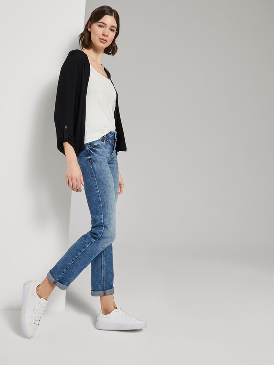 Shirt-Cardigan mit gerafften Ärmeln - Frauen - deep black Shirt-Cardigan mit gerafften Ärmeln - Frauen - deep black - 3 - TOM TAILOR