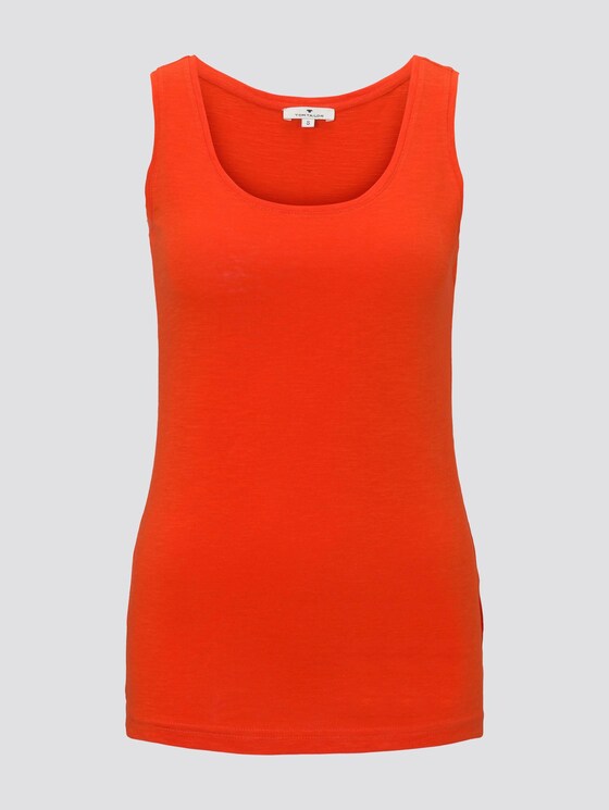Jersey Top - Frauen - strong flame orange Jersey Top - Frauen - strong flame orange - 7 - TOM TAILOR