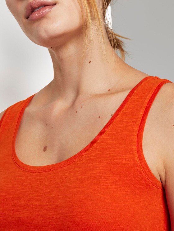 Jersey Top - Frauen - strong flame orange Jersey Top - Frauen - strong flame orange - 9 - TOM TAILOR