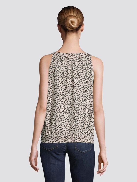 Gemustertes Top mit Neckholder-Kragen - Frauen - vanilla monkey small design Gemustertes Top mit Neckholder-Kragen - Frauen - vanilla monkey small design - 2 - TOM TAILOR