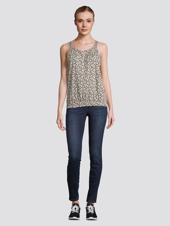 Gemustertes Top mit Neckholder-Kragen - Frauen - vanilla monkey small design Gemustertes Top mit Neckholder-Kragen - Frauen - vanilla monkey small design - 3 - TOM TAILOR