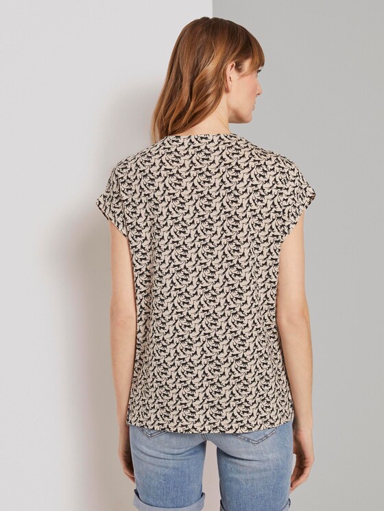 T-Shirt mit Stehkragen - Frauen - vanilla monkey small design T-Shirt mit Stehkragen - Frauen - vanilla monkey small design - 2 - TOM TAILOR
