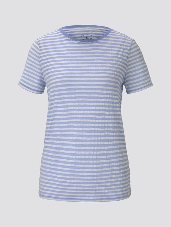 Gestreiftes T-Shirt - Frauen - blue offwhite stripes Gestreiftes T-Shirt - Frauen - blue offwhite stripes - 7 - TOM TAILOR