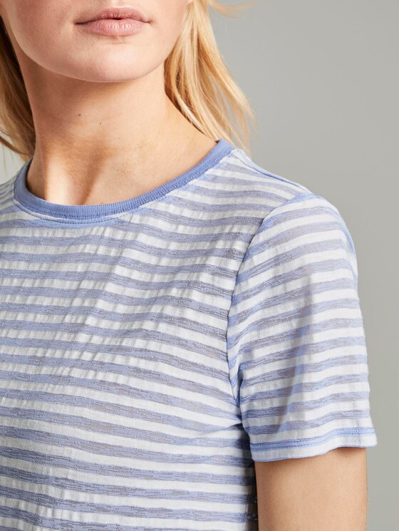 Gestreiftes T-Shirt - Frauen - blue offwhite stripes Gestreiftes T-Shirt - Frauen - blue offwhite stripes - 9 - TOM TAILOR