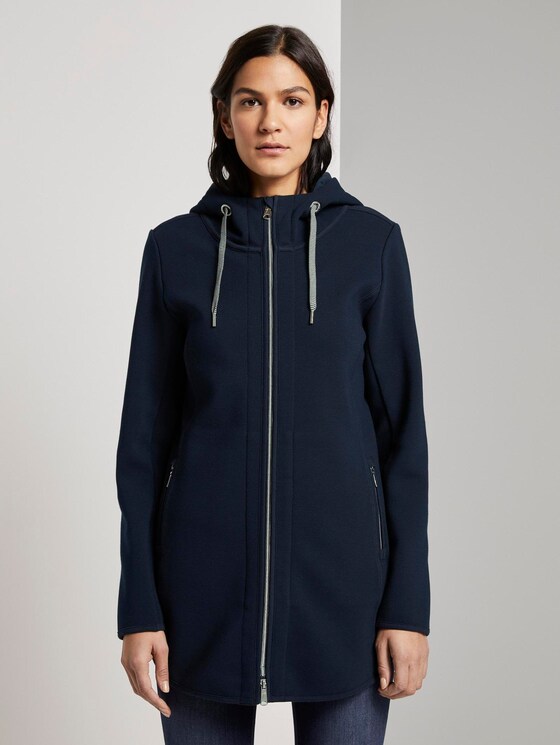 Sweatjacke mit Kapuze - Frauen - Sky Captain Blue Sweatjacke mit Kapuze - Frauen - Sky Captain Blue - 1 - TOM TAILOR