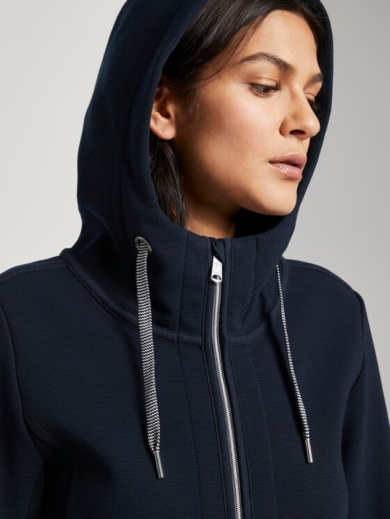 Sweatjacke mit Kapuze - Frauen - Sky Captain Blue Sweatjacke mit Kapuze - Frauen - Sky Captain Blue - 9 - TOM TAILOR