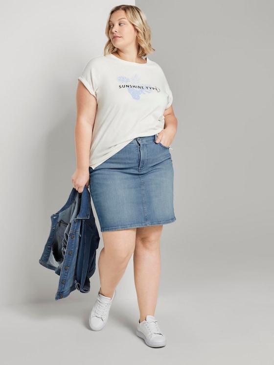 Jeansrock im Washed-Look - Frauen - Destroyed Light Stone Blue Den Jeansrock im Washed-Look - Frauen - Destroyed Light Stone Blue Den - 3 - My True Me